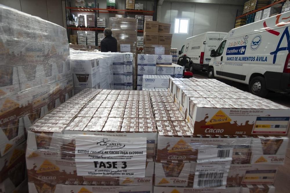 El Banco de Alimentos de Ávila está distribuyendo 48.200 kg. de alimentos