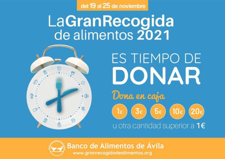 Campaña Gran recogida de Alimentos 2021, Banco de Alimentos de Ávila